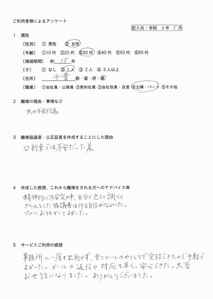 令和2年5月公正証書