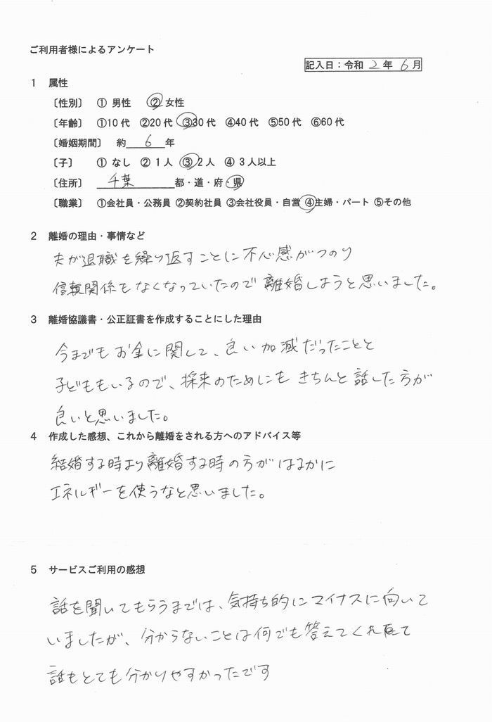 令和2年6月公正証書